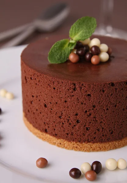 Leckerer Schokoladenkuchen — Stockfoto