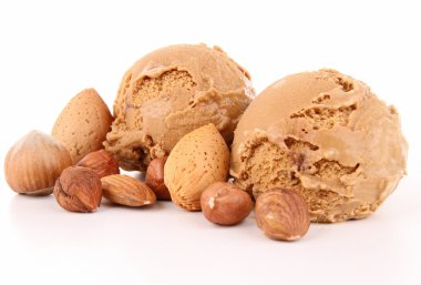 Iolated scoop of icecream clipart