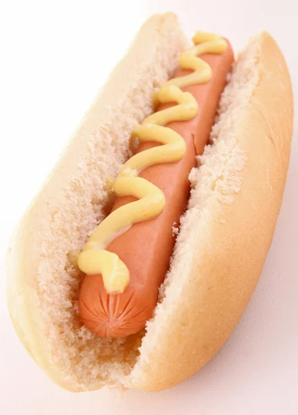 Hot dog met mayonaise — Stockfoto