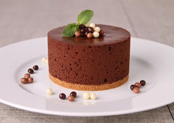 MUS czekoladowy tort — Zdjęcie stockowe