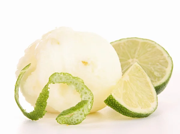 stock image Isolated lemon ice cream