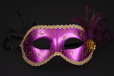 Purple carnival mask clipart