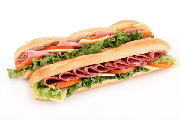 Geïsoleerde sandwich — Stockfoto