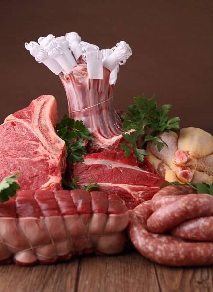 Assortimento di carne cruda — Foto Stock