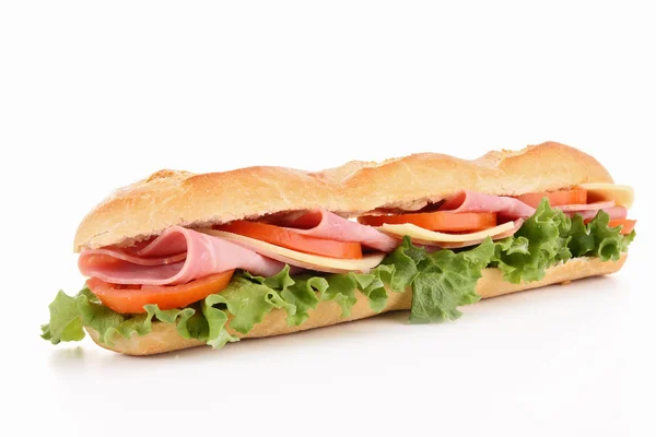 Geïsoleerde sandwich — Stockfoto