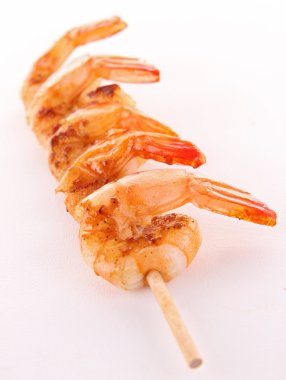 Shrimp brochette clipart