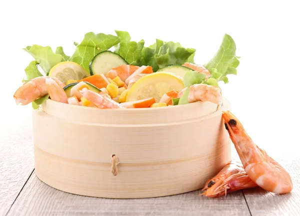 Shrimp salad — Stock Photo, Image