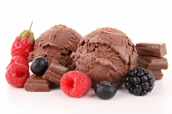Chocolate ice cream Stock Image