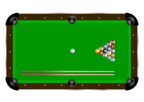 Pool table — Stock Vector