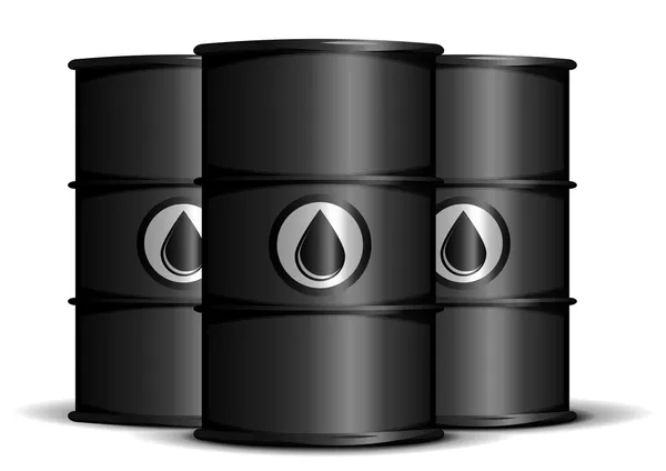 Barriles de petróleo — Vector de stock