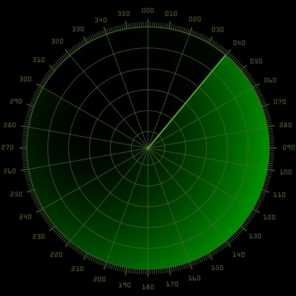 Radar ekranı — Stok Vektör