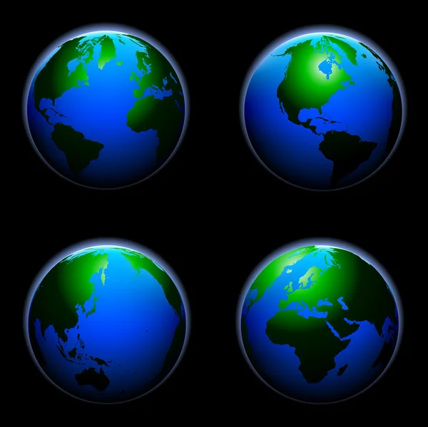 Globe spheres — Stock Vector
