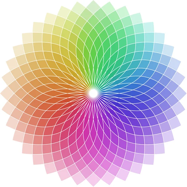 Cercle chromatique en forme — Image vectorielle