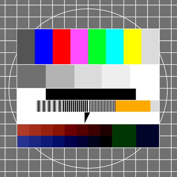 Τηλεόραση test εικόνας — Διανυσματικό Αρχείο