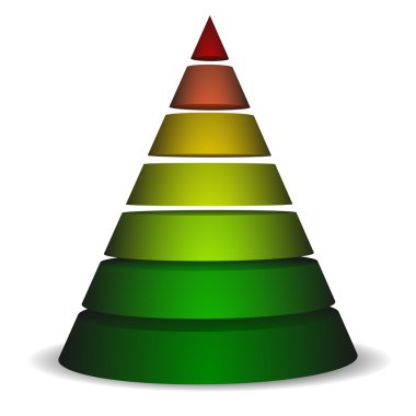 sliced cone pyramid clipart