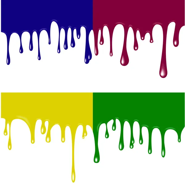 Paint dripping — Stock Vector