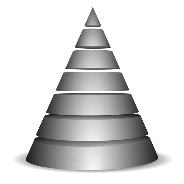 Piramide rotonda 01 — Vettoriale Stock