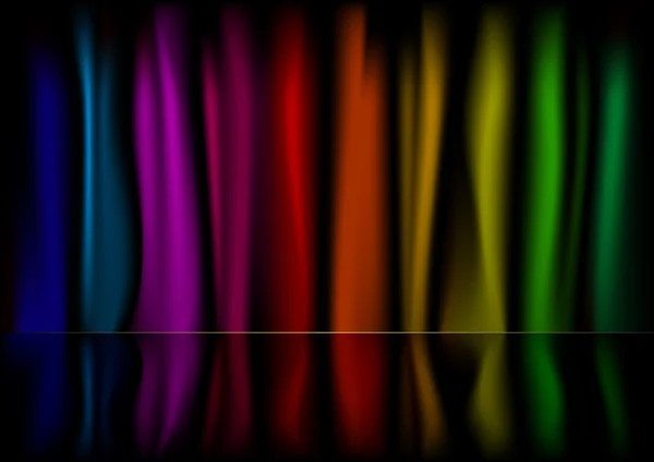 Fond de rideau multicolore — Image vectorielle
