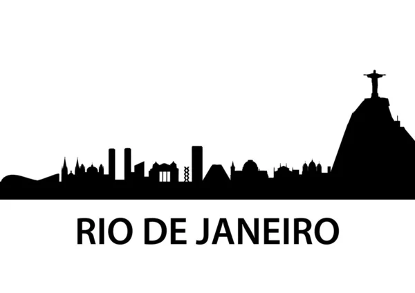Skyline de Rio de janeiro — Image vectorielle