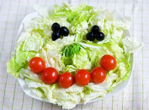 미소 샐러드 — 스톡 사진