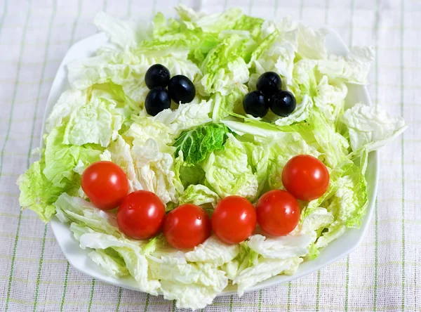 Insalata sorridente — Foto Stock