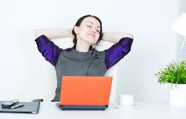 Business woman relax — Stock Photo, Image