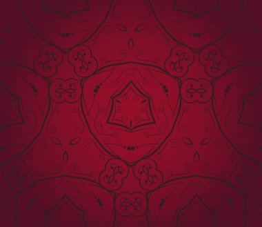 Çiçek süslemeli kusursuz duvar kâğıdı