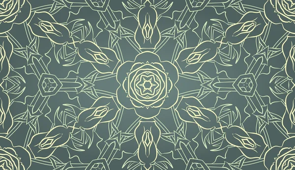 花飾り付きのシームレス壁紙 — ストックベクタ