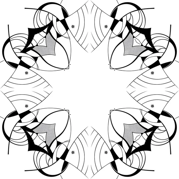 Bordure carrée ornementale — Image vectorielle