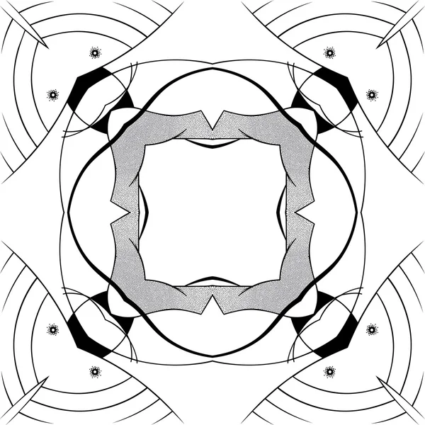 装飾用の正方形の縁取り — ストックベクタ