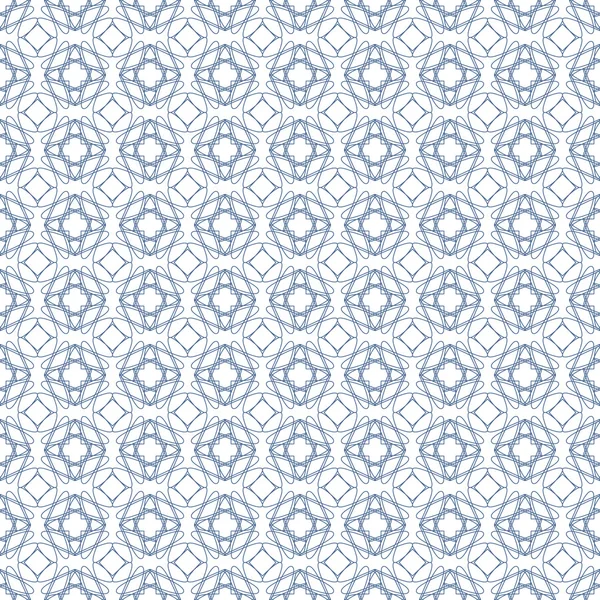 シームレスな青いギョーシェのベクトルの背景 — ストックベクタ