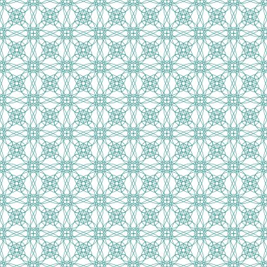 Vector seamless green guilloche background clipart