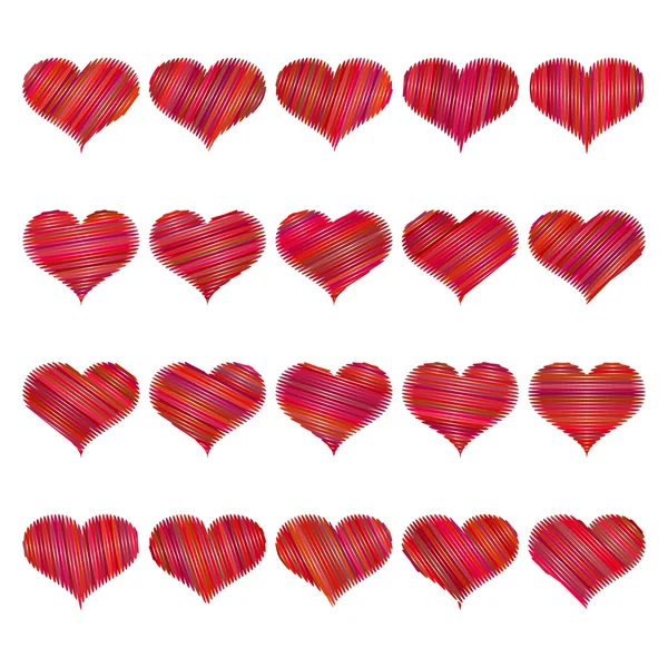 Corazón rojo abstracto — Archivo Imágenes Vectoriales