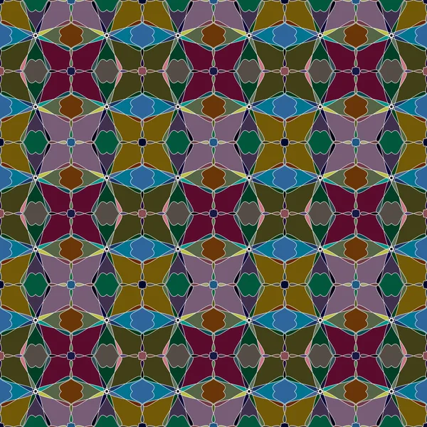 Sömlös färgglada retro mönster bakgrund — Stock vektor