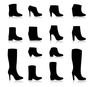 Fashion women shoes vector clipart