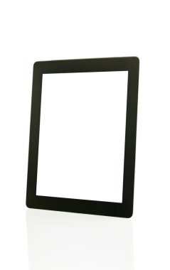 Beyaz arka plan üzerinde tablet PC