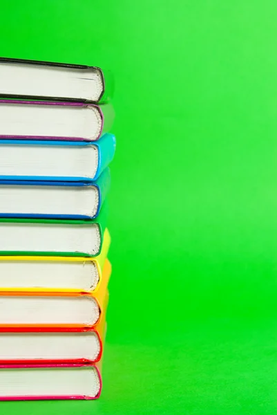 Stack of books' spines — Stock Photo, Image