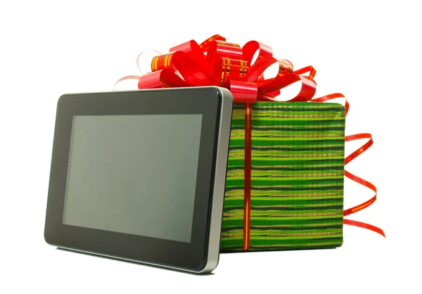 Elektronisches Lesegerät mit Geschenkbox — Stockfoto
