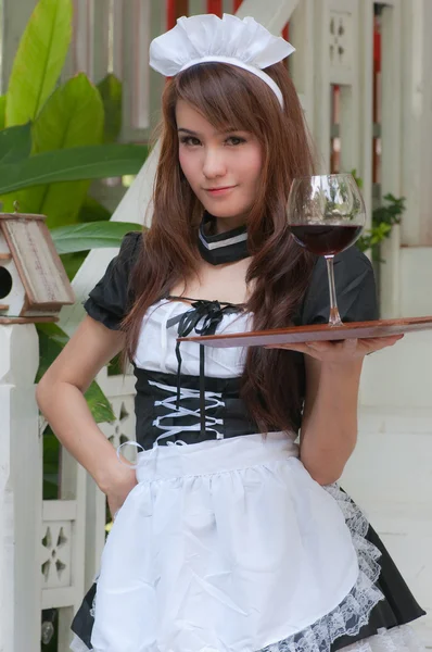 Pretty asian waitress