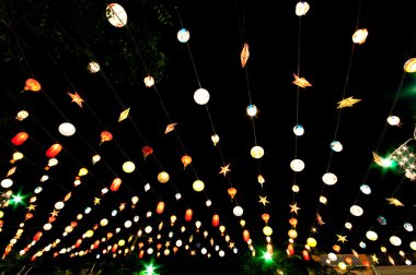 renkli sokak Işık Ampüller