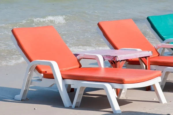 Krzesła plażowe — Zdjęcie stockowe