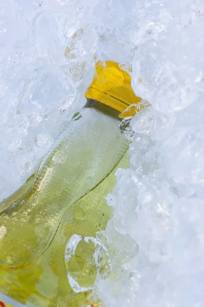 黄色の鉱物塩飲み物水のボトル — ストック写真