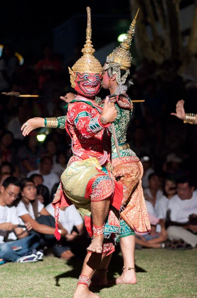 Khon-thai cultuur drama dansshow — Stockfoto
