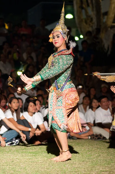 Khon-Thai cultura drama dança show — Fotografia de Stock