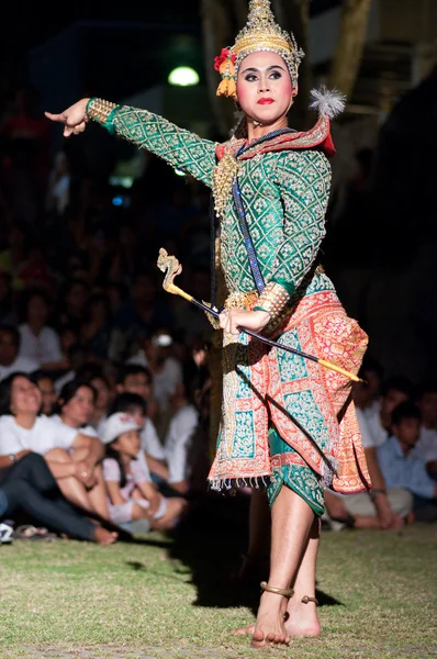 Khon-thailändische Kultur Drama Tanzshow — Stockfoto