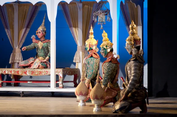 Khon-thai kultúra dráma tánc show — Stock Fotó