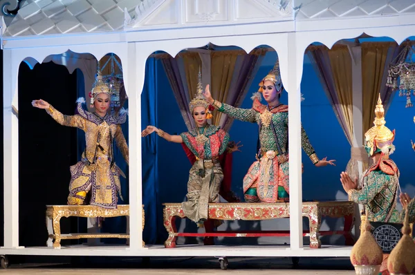 Khon-Thai cultura drama danza espectáculo — Foto de Stock