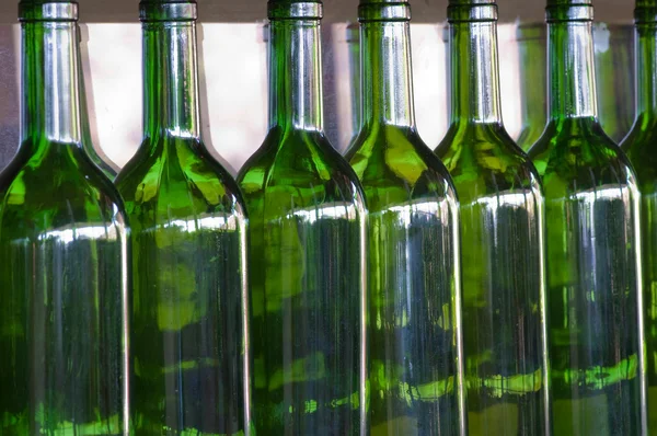 Gröna flaskor — Stockfoto