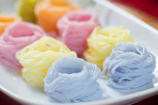 stock image Thai vermicelli eaten with curry