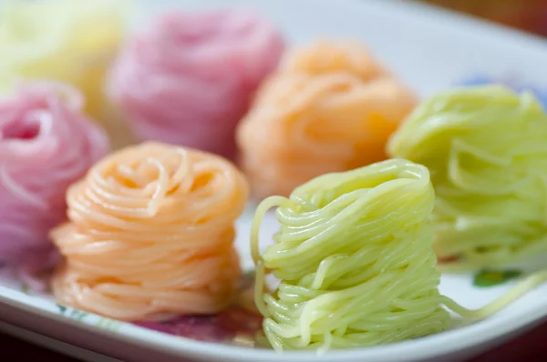 stock image Thai vermicelli eaten with curry